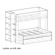 Triple Bunk Bed - Single over double bed + Optional trundle